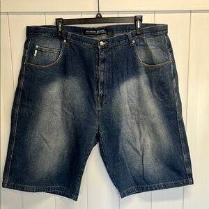 Men's Koman Blue Denim Shorts Size 46